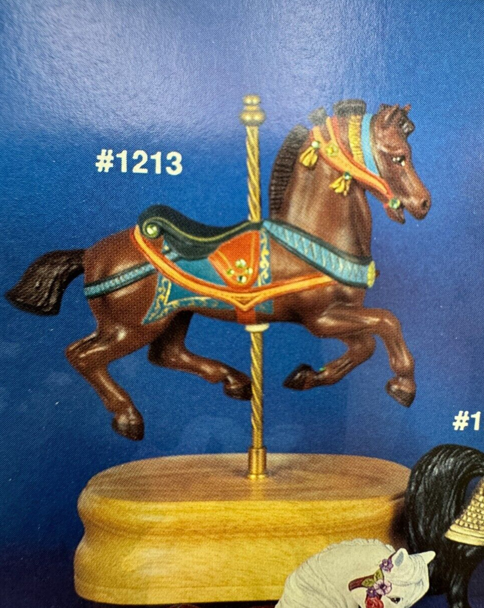 VINTAGE ALBERTA CERAMIC MOLD #1213 MB CAROUSEL ROACHED MANE HORSE