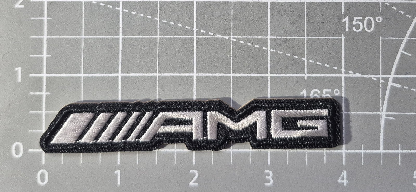 AMG Mercedes Patch Motorsport Racing Cars Automobiles Embroidered Iron On 0.75×4