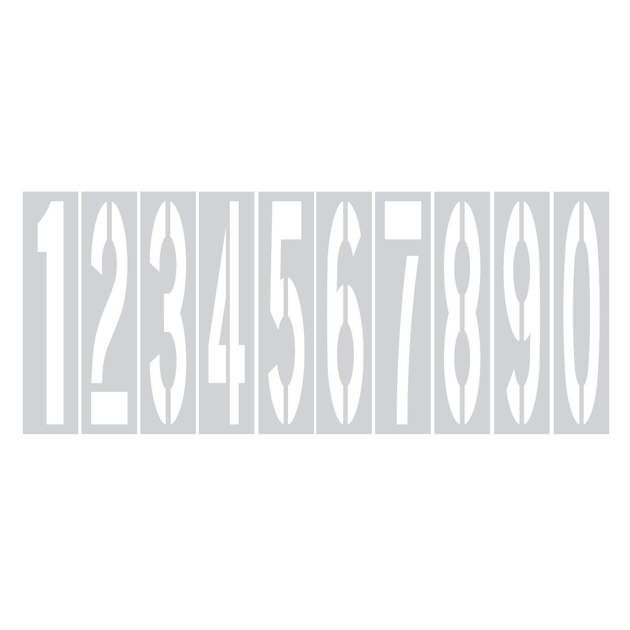 Number Stencil 36″ for Buldings or Pavement in Parking Lots Painting Templates