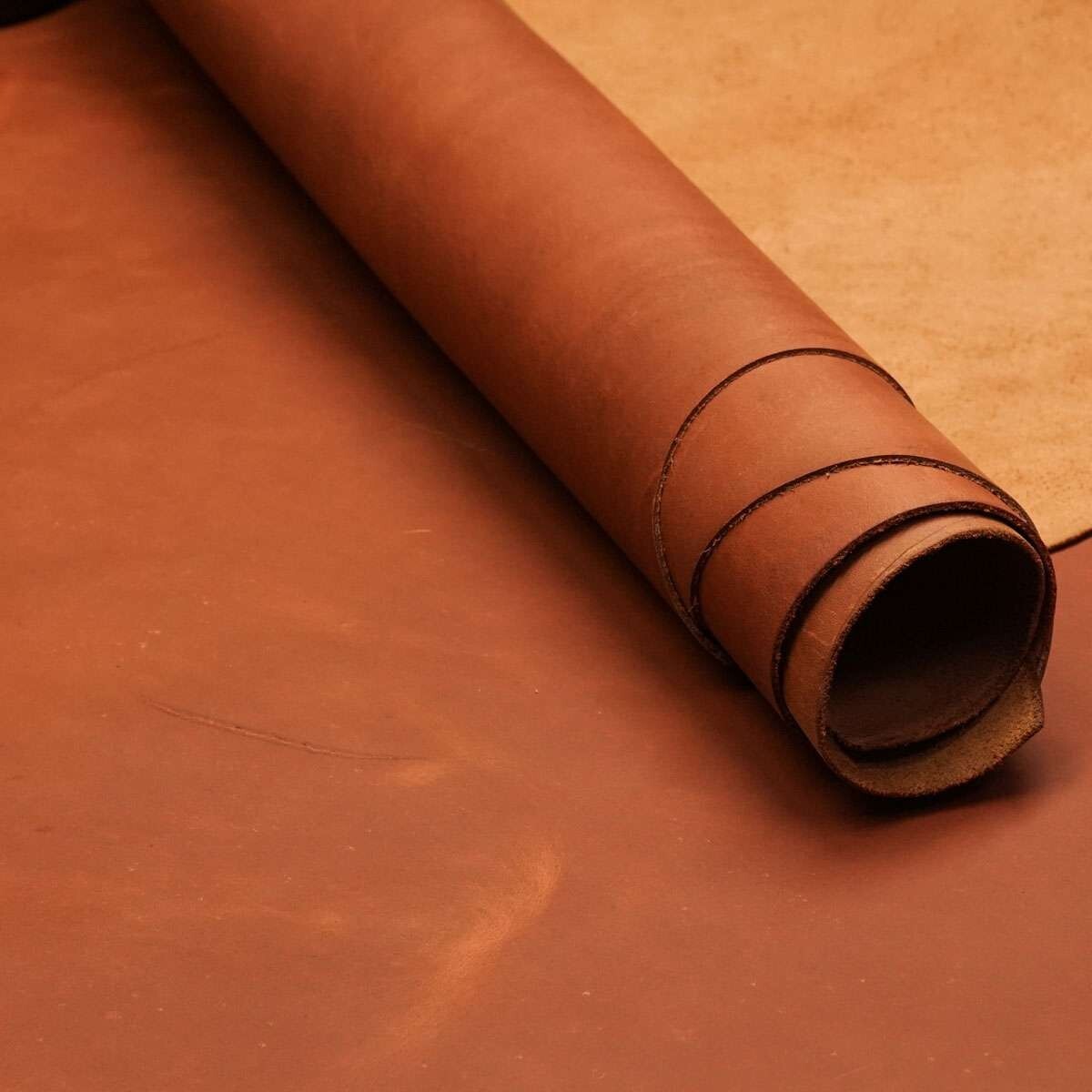 SLC Ranch Hand Oil Tan Leather Pre-Cut Sheets 2mm Thickness 5/6 Ounce
