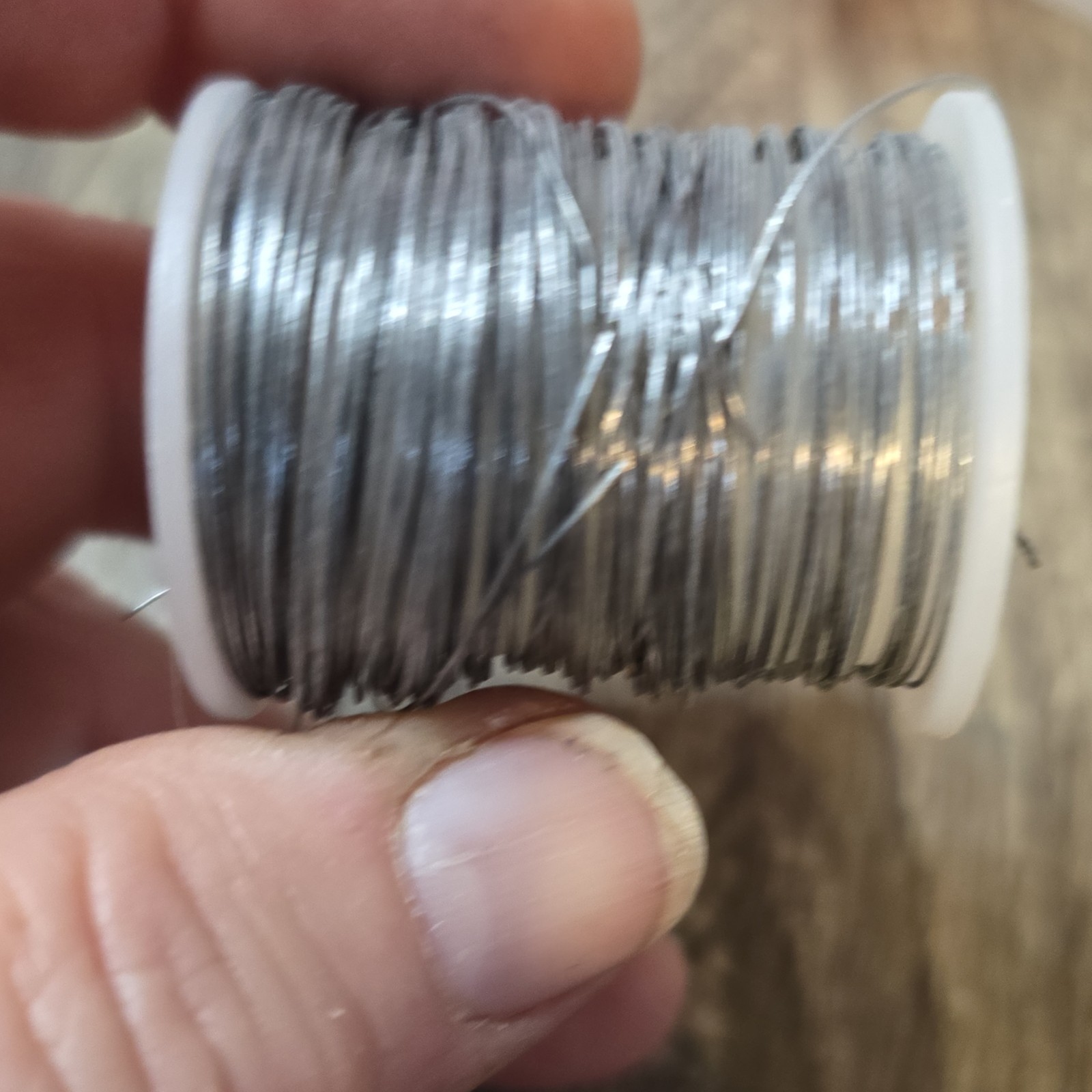 28 Gauge Silver Beading Wire Tiger Tail 40 Yards Spool