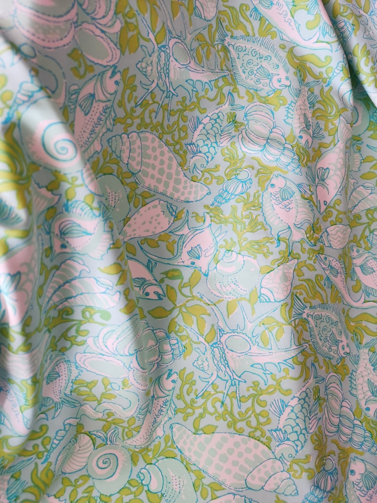 Lilly Pulitzer Cotton Terry Fabric Multi Royal Zoo 1 yard