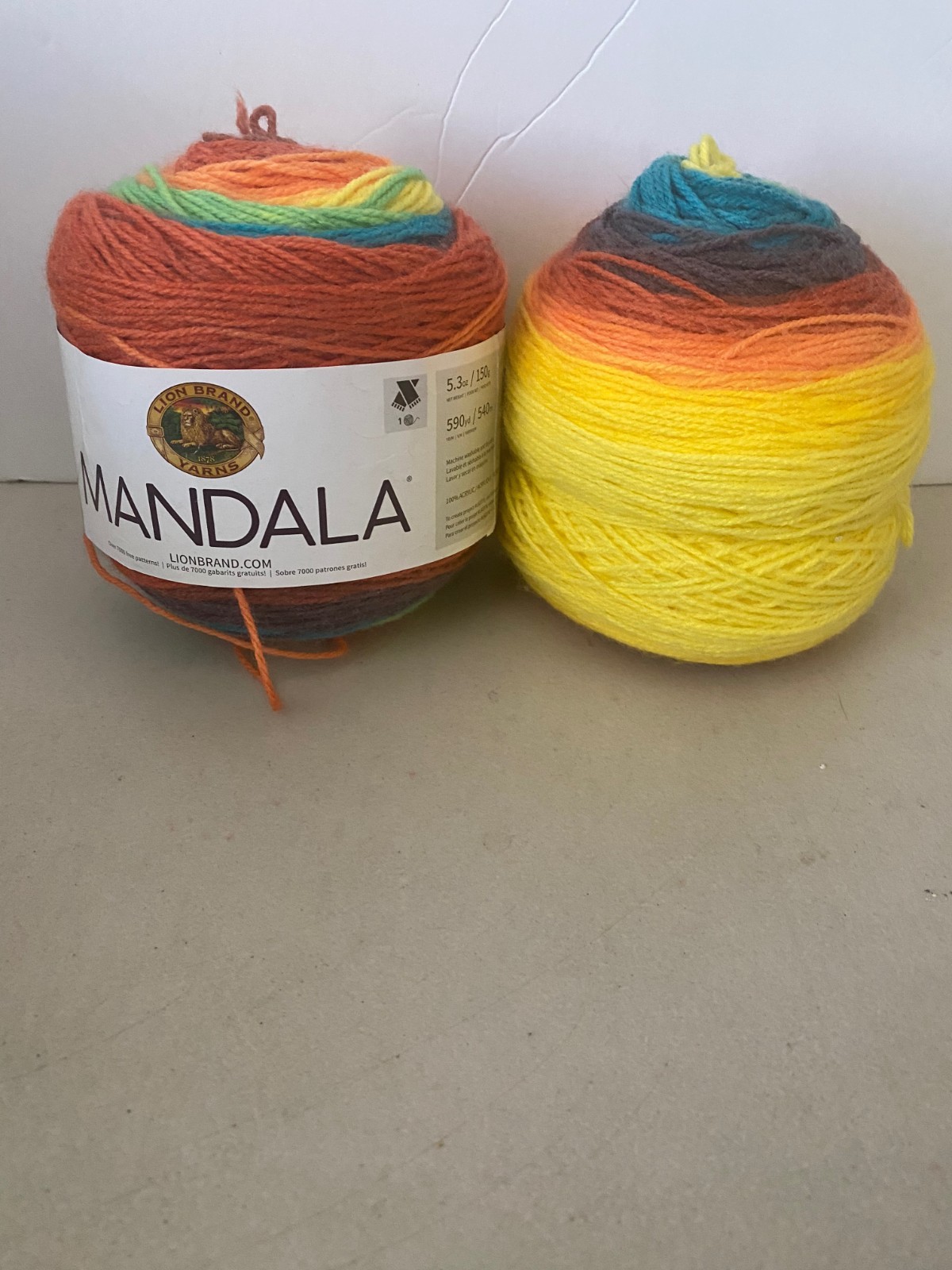 2 Lion Brand Mandala Yarn ThunderBird 590 Yards