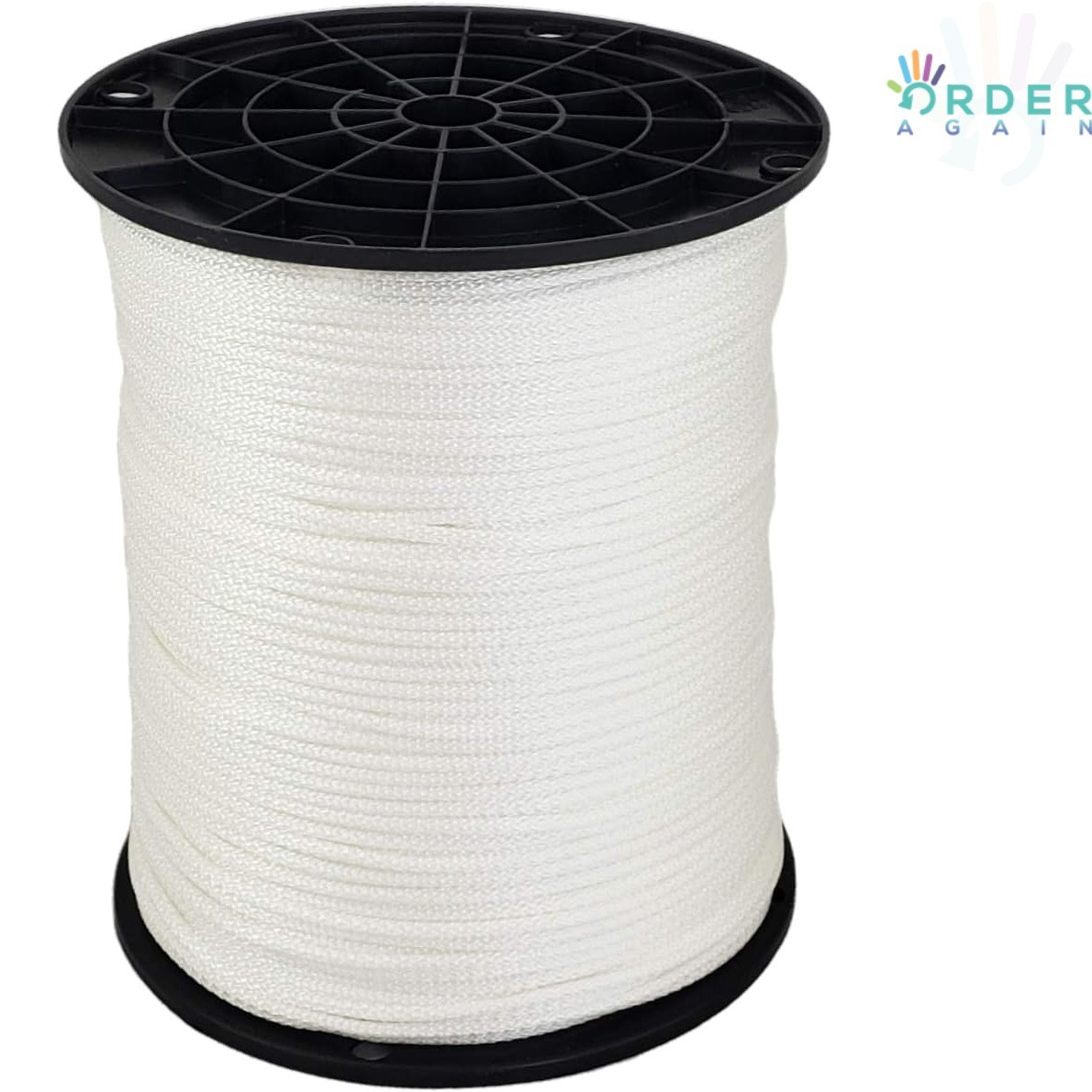 1/8in Polyester Rope 1000ft Solid Braid High Strength OutdoorIndoor Cord