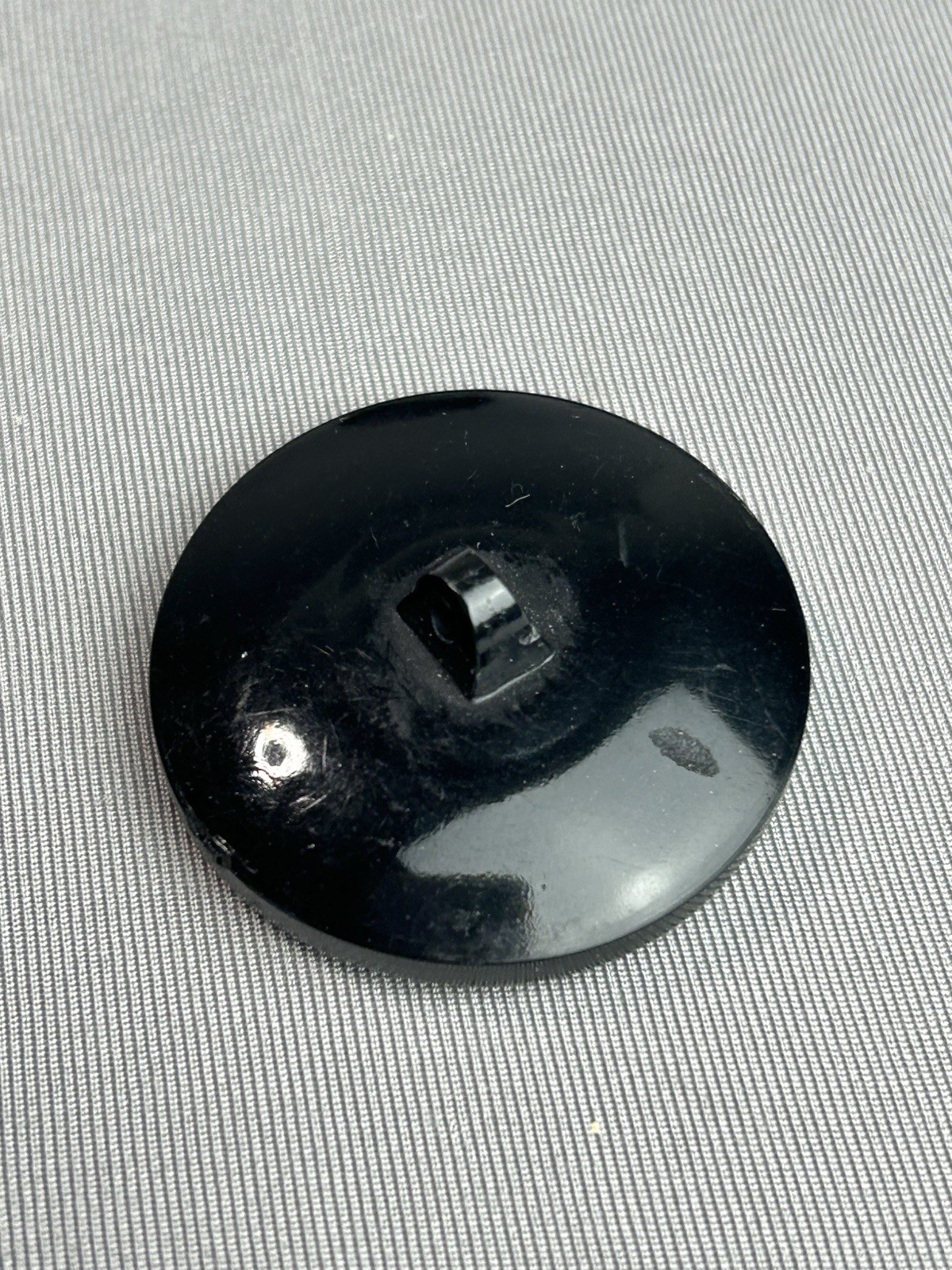 Black Textured BIG Chunky Plastic Coat Buttons Set Of 3