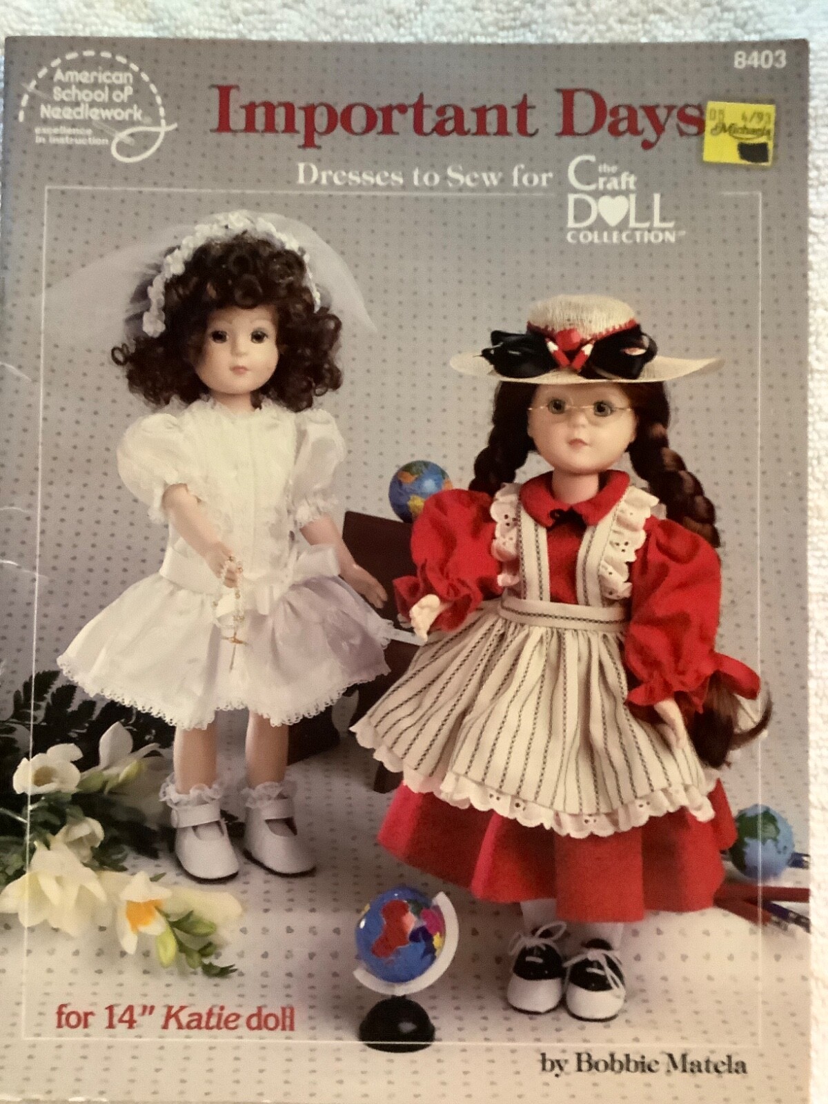 The Craft Doll Collection IMPORTANT DAYS Pattern For 14″ KATIE Doll ASN