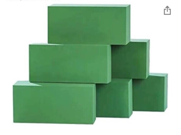 6pc Floral Flower Foam 9”x4”x3” Large Craftlov Summer SALE