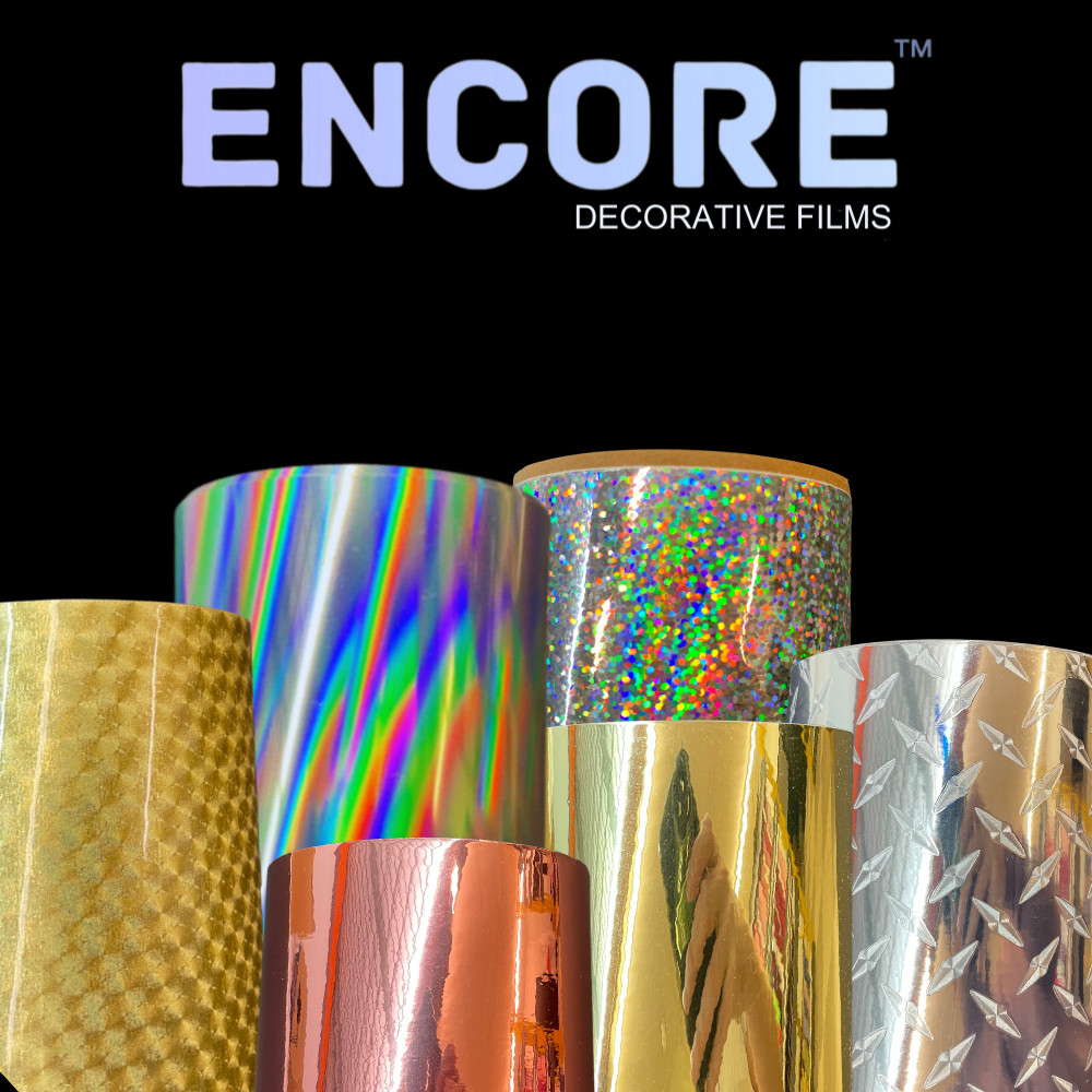 Encore™ Holographic “Oil-Slick” Adhesive Vinyl for Decals/Stickers/Printing