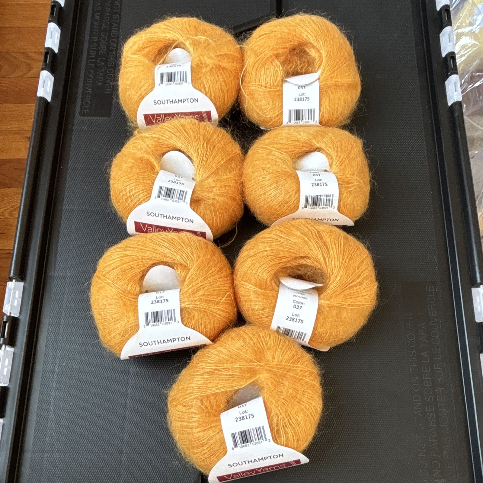 Valley Yarns Southampton 037 Orange Kid Mohair/Mulberry Silk Lace