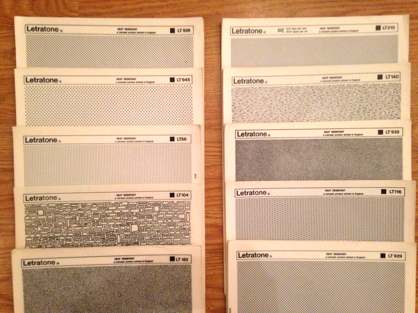 NEW [Old Stock] Letratone Vintage Graphic Design Full Sheets!! BUY 4 Get 1 FREE