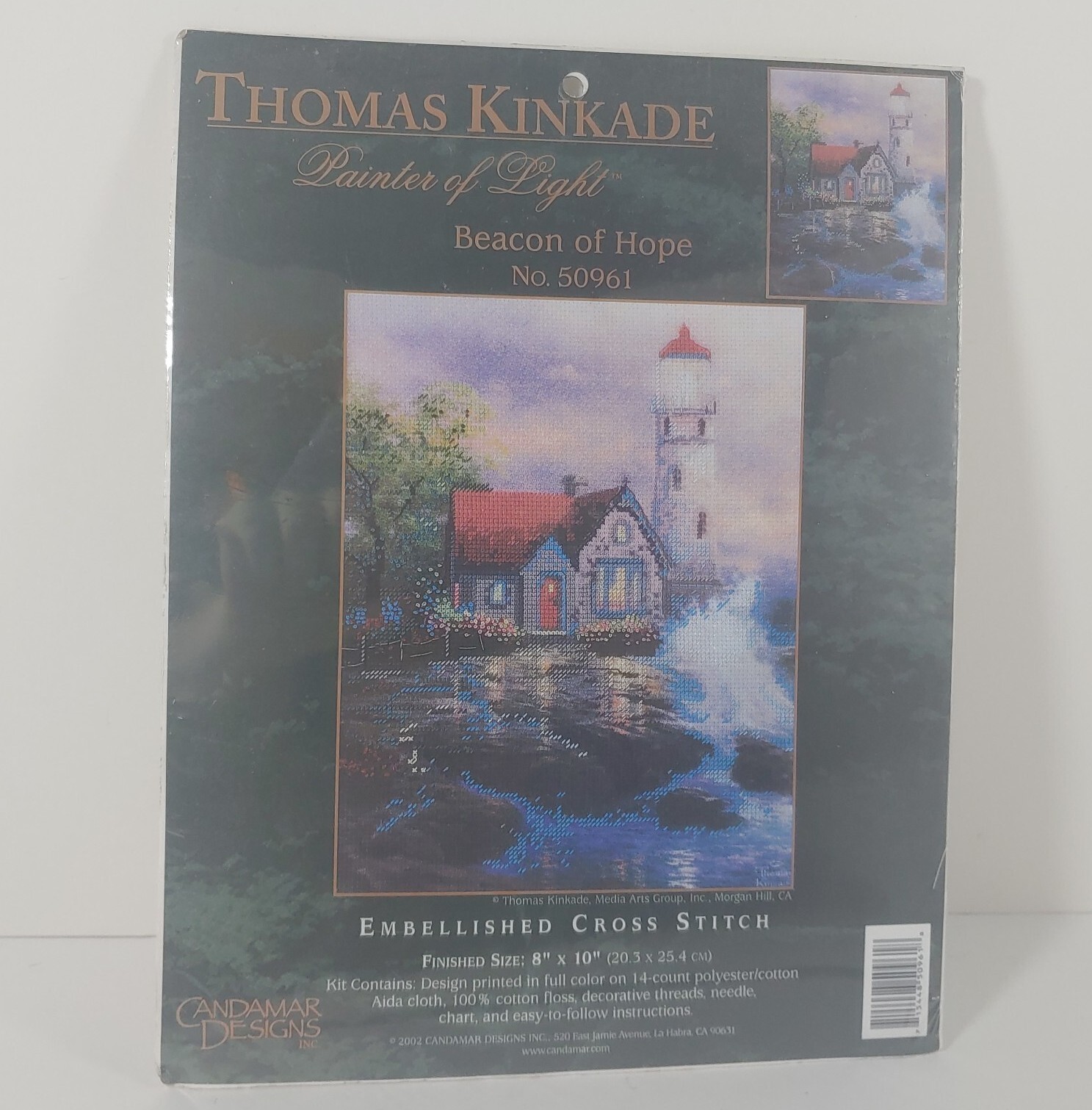 Thomas Kinkade Cross Stitch Kit Beacon of Hope 8″ x 10″ Candamar Designs