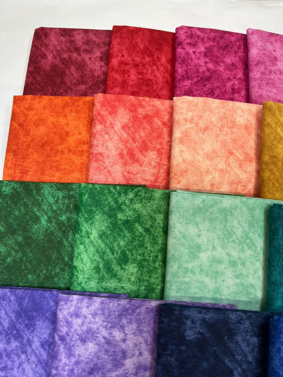 Paint Tonal ~ 20 Fat Quarter Cotton Fabric Bundle ~ Quilt Blender Colorful