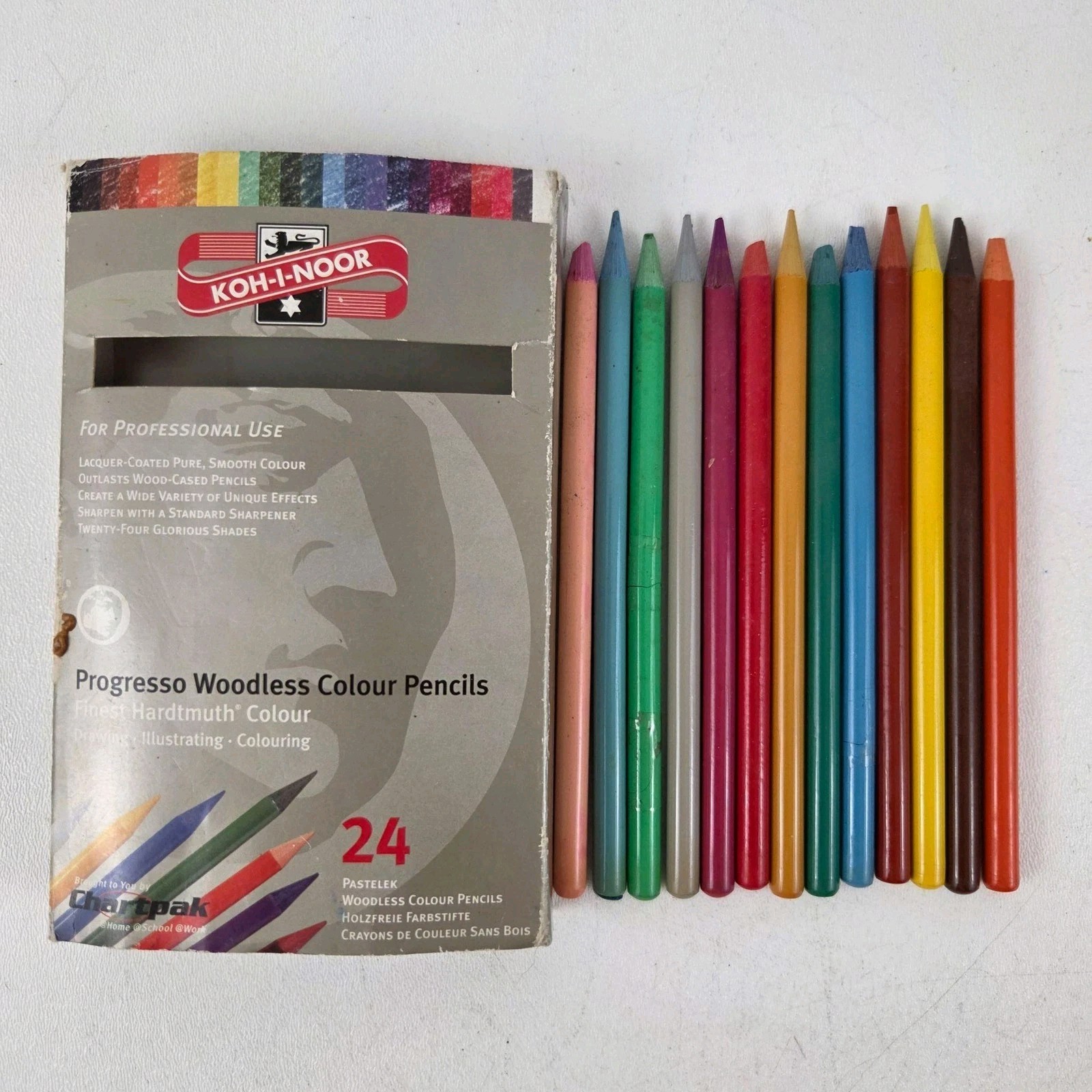 Koh-I-Noor Progresso Woodless Colored Pencils 13 Of 24 Multicolor Czech Republic
