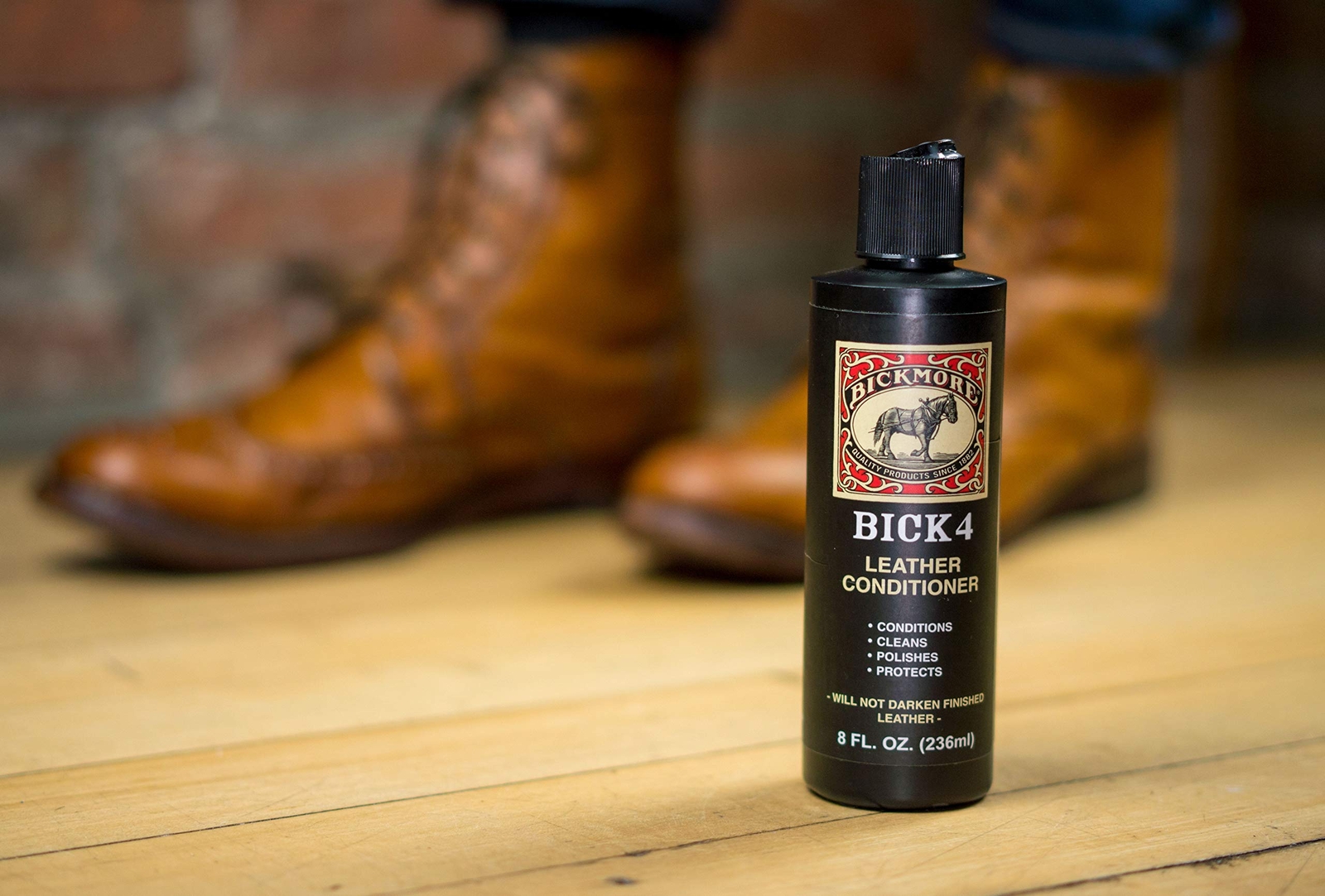 Bick 4 Leather Conditioner and Leather Cleaner 8 oz – Will Not Darken Leather…