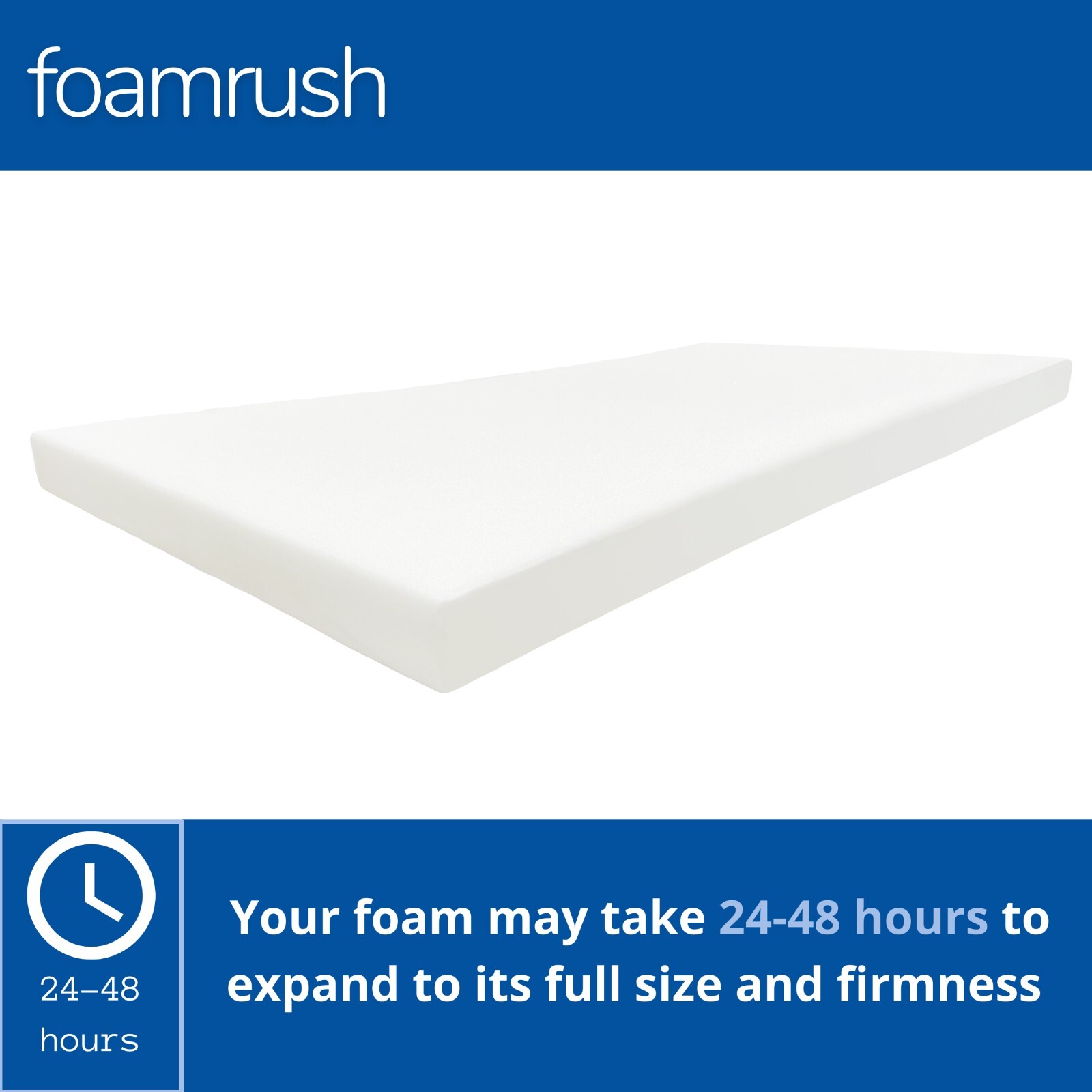 FoamRush 72″ x 84″ High Density Foam California King Mattress Camper USA