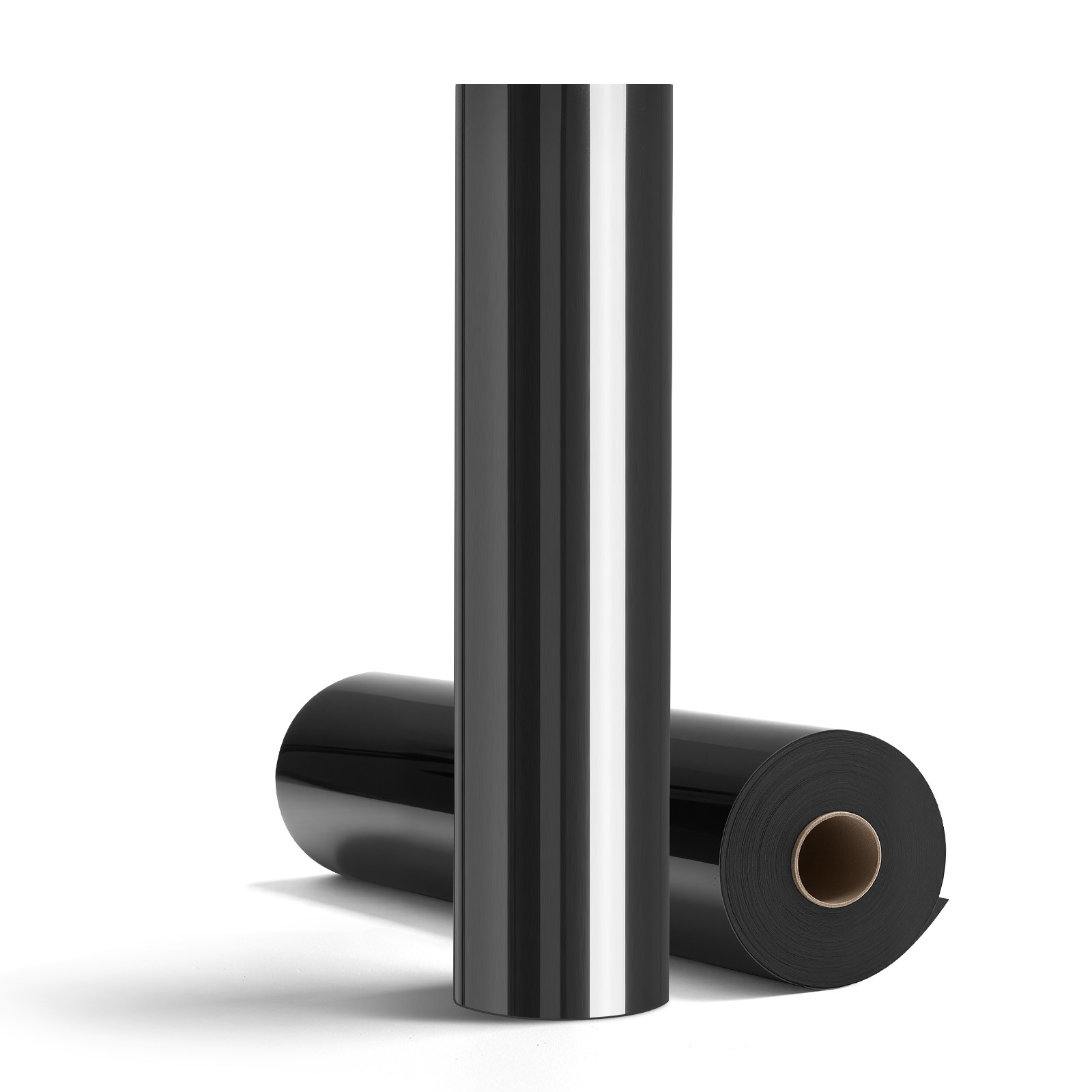 VEVOR Heat Transfer Vinyl HTV Iron on Vinyl Roll 12 in x 50 ft Glossy Black