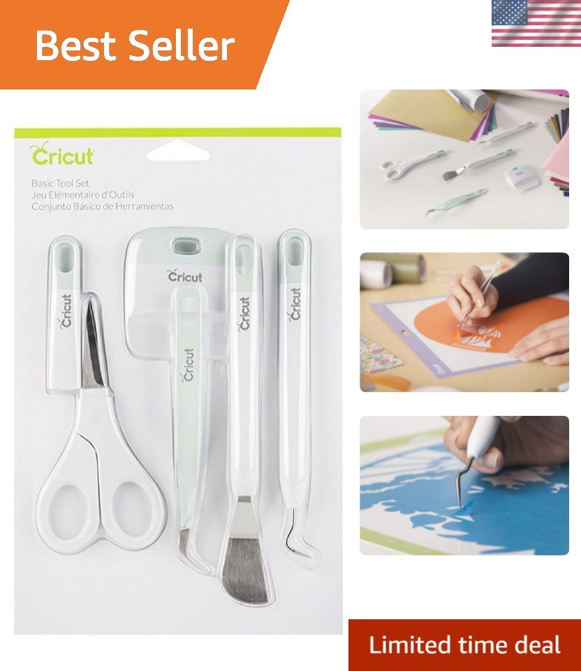 Basic Tool Set – 5-Piece Precision Tool Kit for Crafting and DIYs, Perfect fo…
