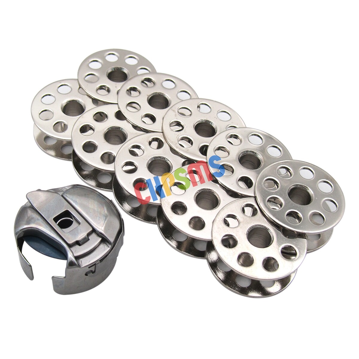 ‘M’ Bobbin Case & Bobbins FOR CONSEW 206RB,225,226 JUKI DNU-1541,LU-562,LU-1510