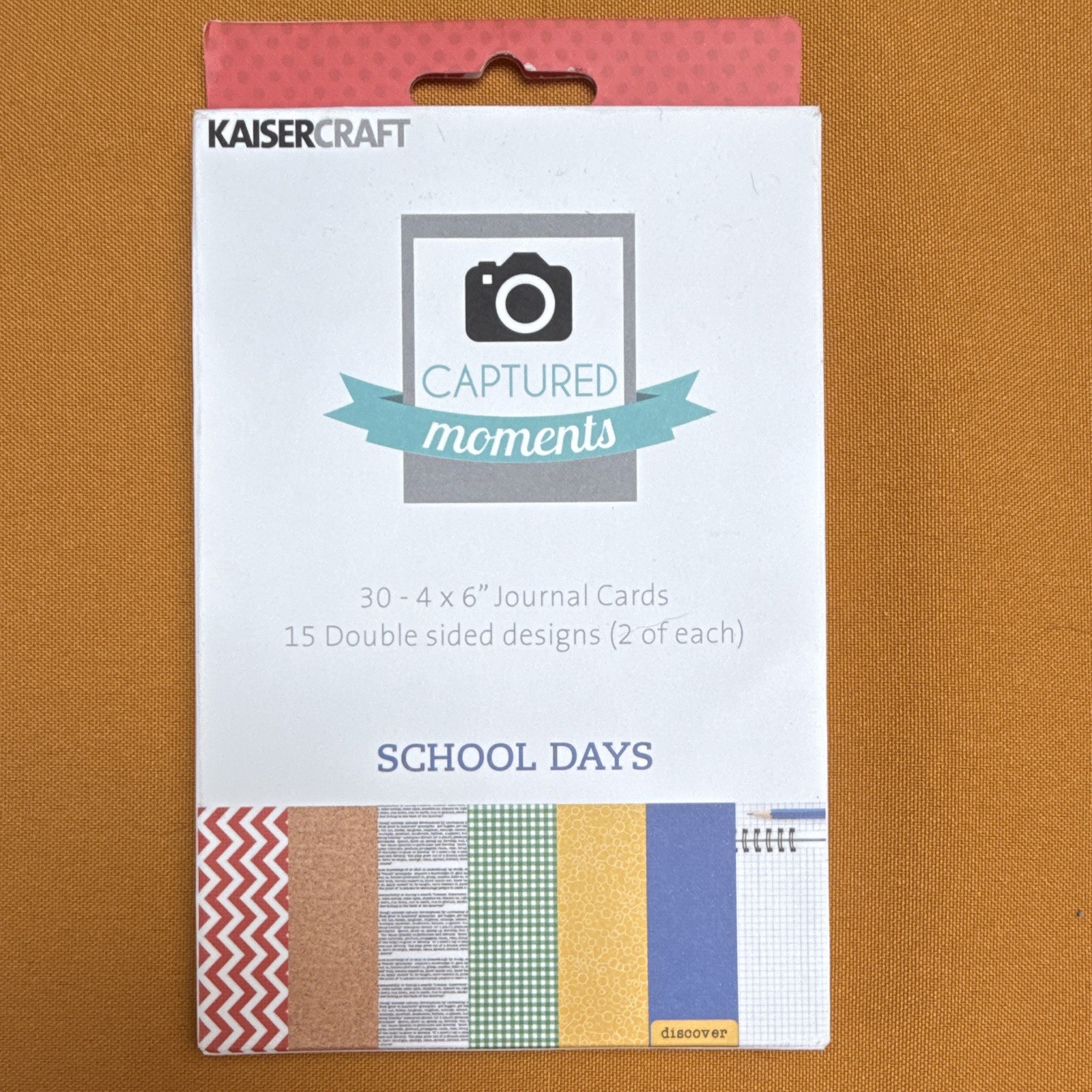 Kaisercraft Captured Moments School Days 4″ x 6″ Journal Cards Pack, 30