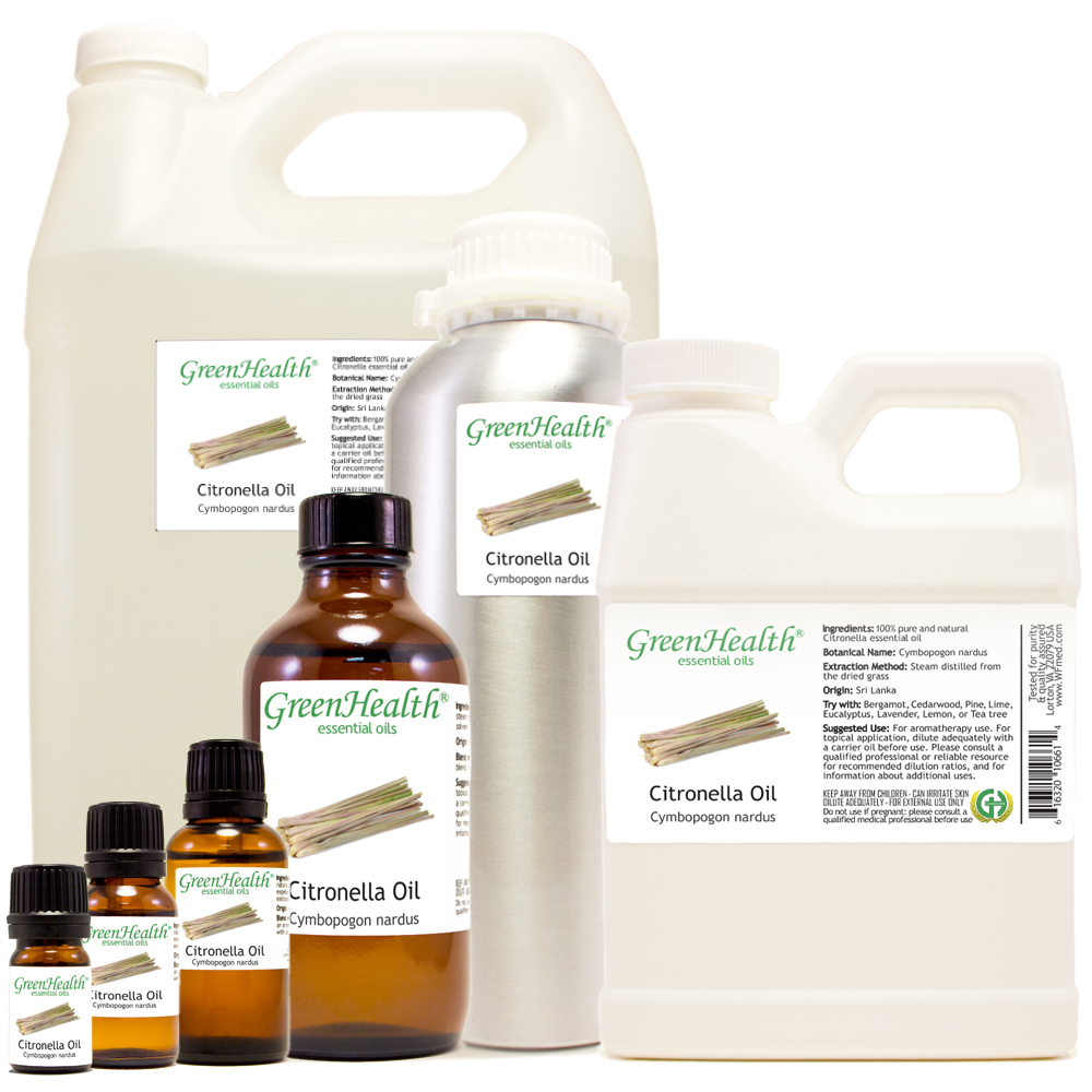 Citronella Essential Oil 100% Pure Many Sizes Free Shipping