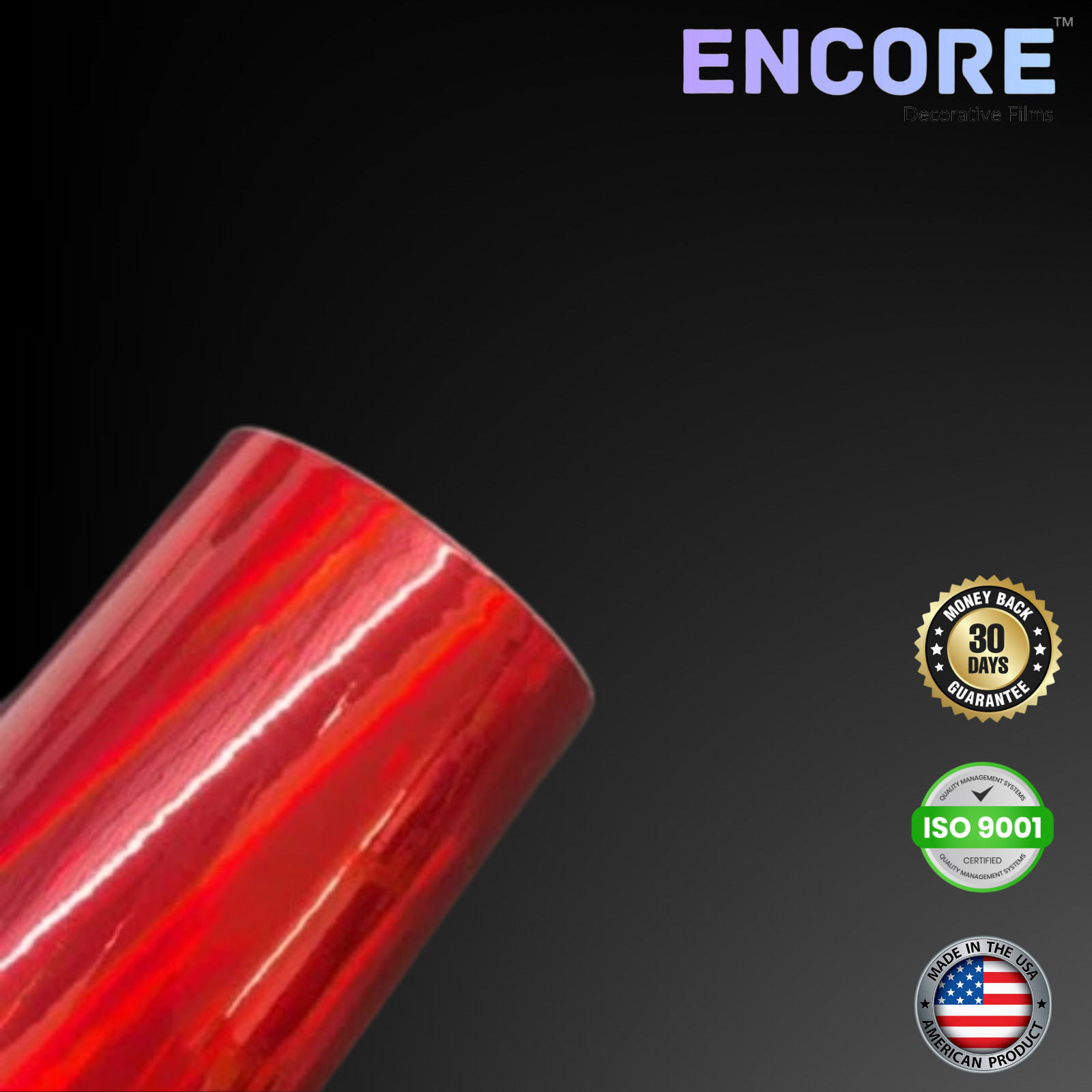 Encore® EFX21 Cherry Red Holographic Vinyl for Decals/Stickers – MADE IN USA