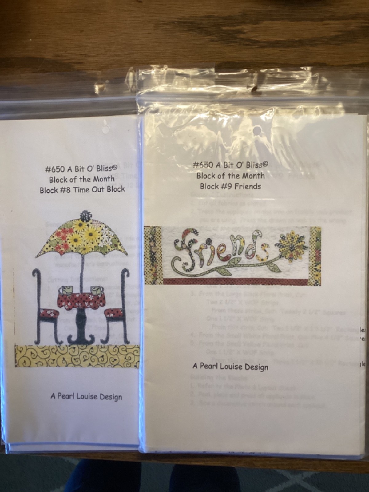 PATTERN A Bit O’ Bliss Block of the Month Quilt 1-11 Full Set NEW Pearl Louise