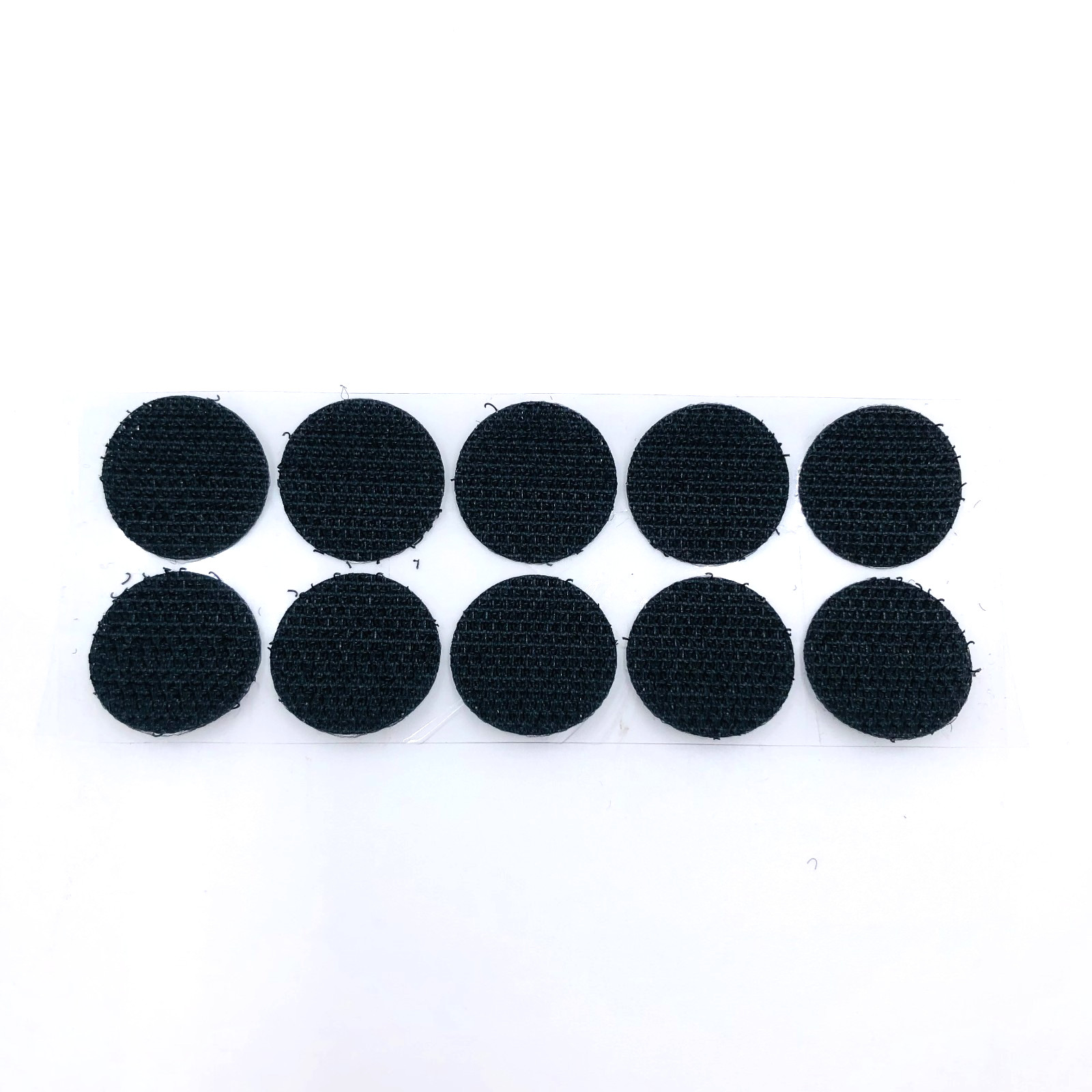 Hook and Loop Self Adhesive Dots Circles 3/4″ Inch Diameter 10 Sets Black