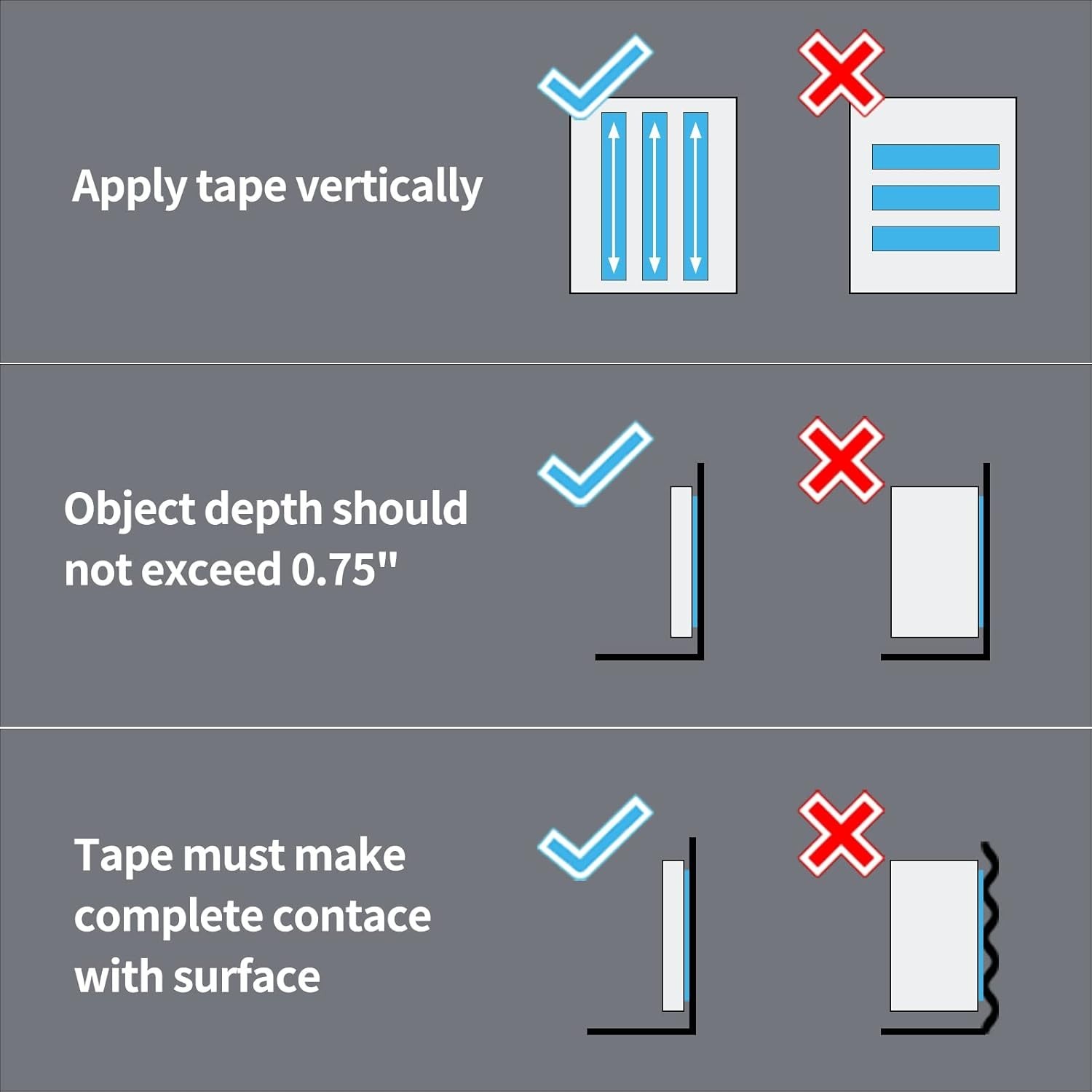 Double-Sided Mounting Tape 10FT, Multipurpose Removable Adhesive Foam Tape, T…