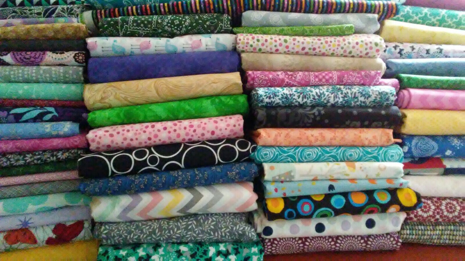 15 fat quarters fabric bundle no duplicates 100% cotton quilting high quality