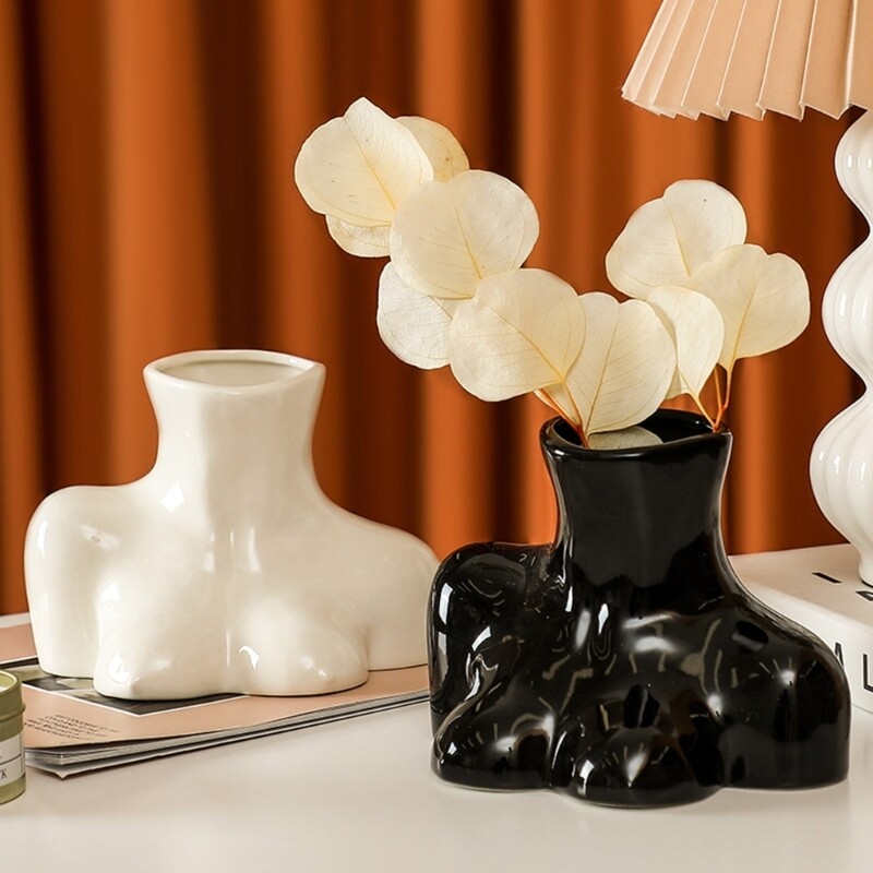 Half-body Human Body Vase Silicone Molds for Making Succulent Plant Flower Pot