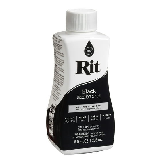 (2 pack) Rit, All Purpose Liquid Dye, Black, 8 fl oz Free Expedited Shipping