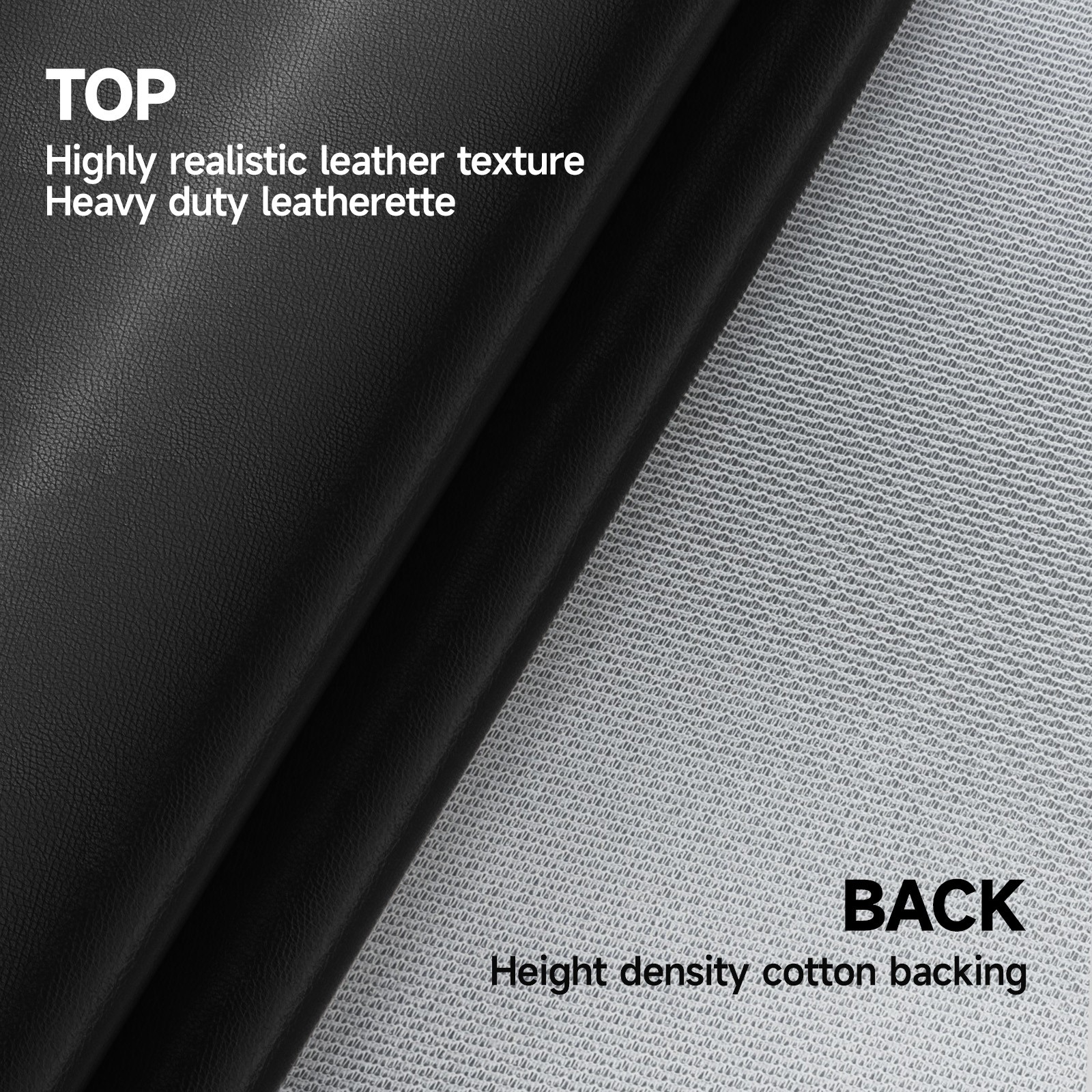 1/5/10 Yards Faux Leather Fabric Boat Outdoor Upholstery Marine Vinyl 54″ Wide