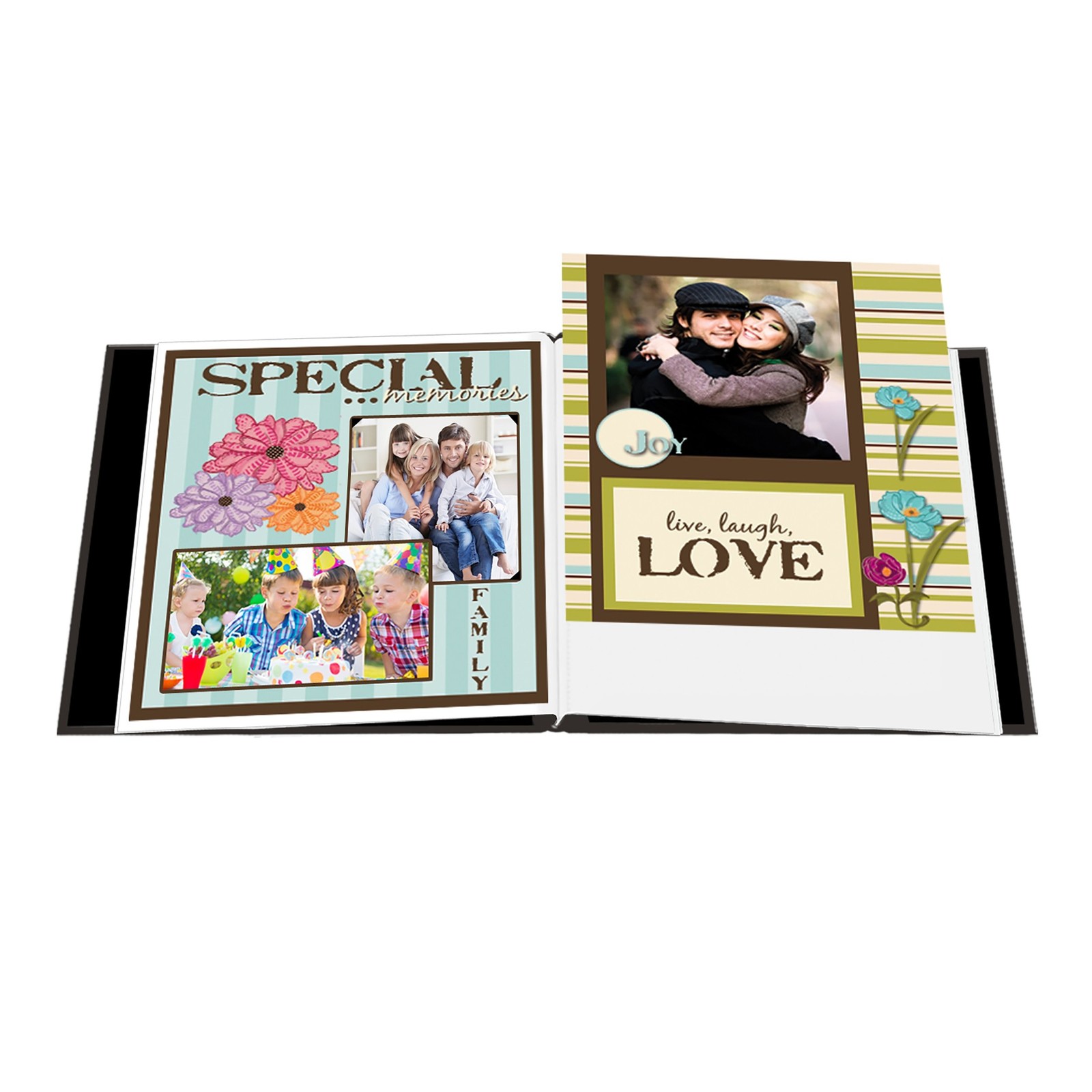 Pioneer Embossed Post Bound Frame Album 12″X12″-Black 12×12 Inches