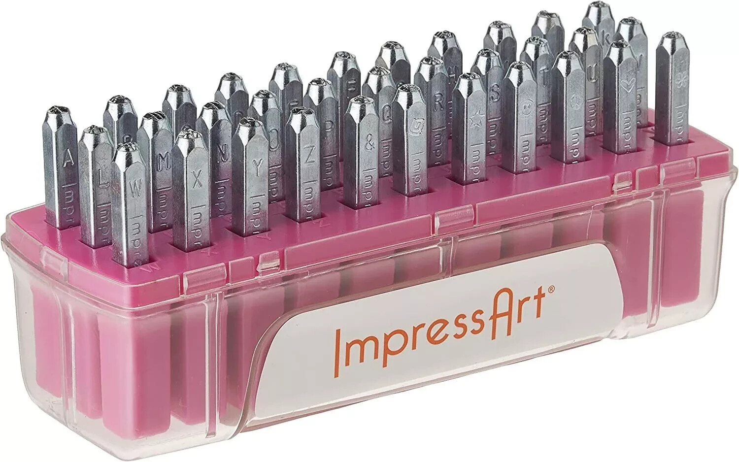 ImpressArt Bridgette Lowercase Letter Metal Stamps Set 33pcs # SC1215A-3MM