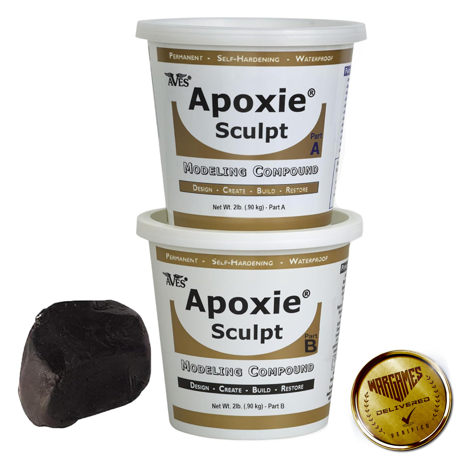 Aves Apoxie Sculpt 4 Lb Black – Air Dry Modeling Clay Compound Self Hardening