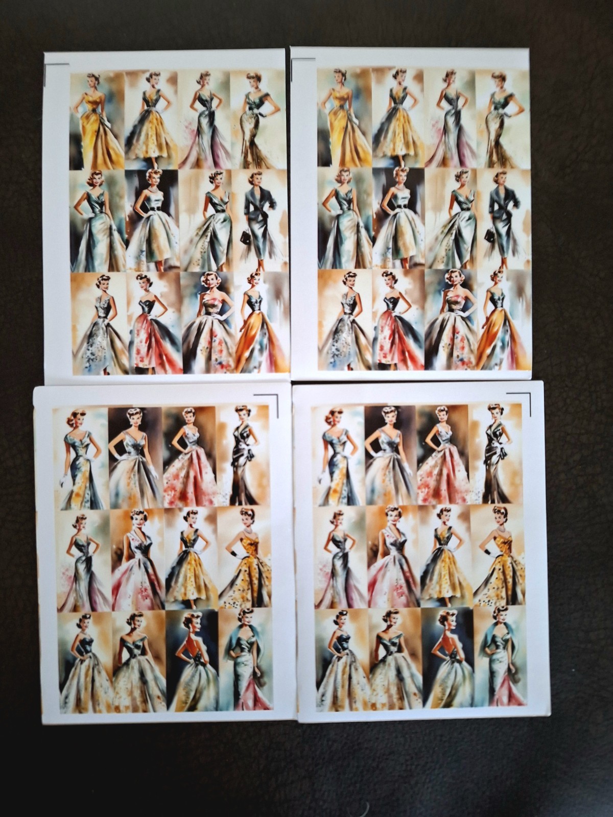 Romantic Dreams Retro Ladies Pack B Fashions 5X4 In Sheets 24 Pages & 48 Sticker