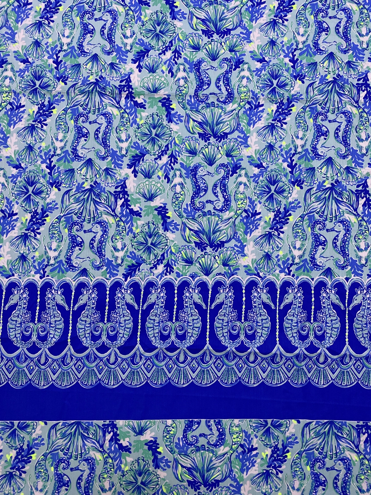 Lilly Pulitzer Dobby Cotton Fabric Seeing Double Engineered 42″ X 54″