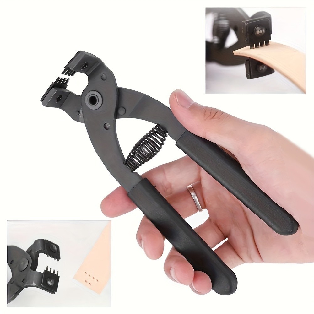 Leather Hole Punch Plier – Handheld Tool for DIY Leather Craft & Belt Punching