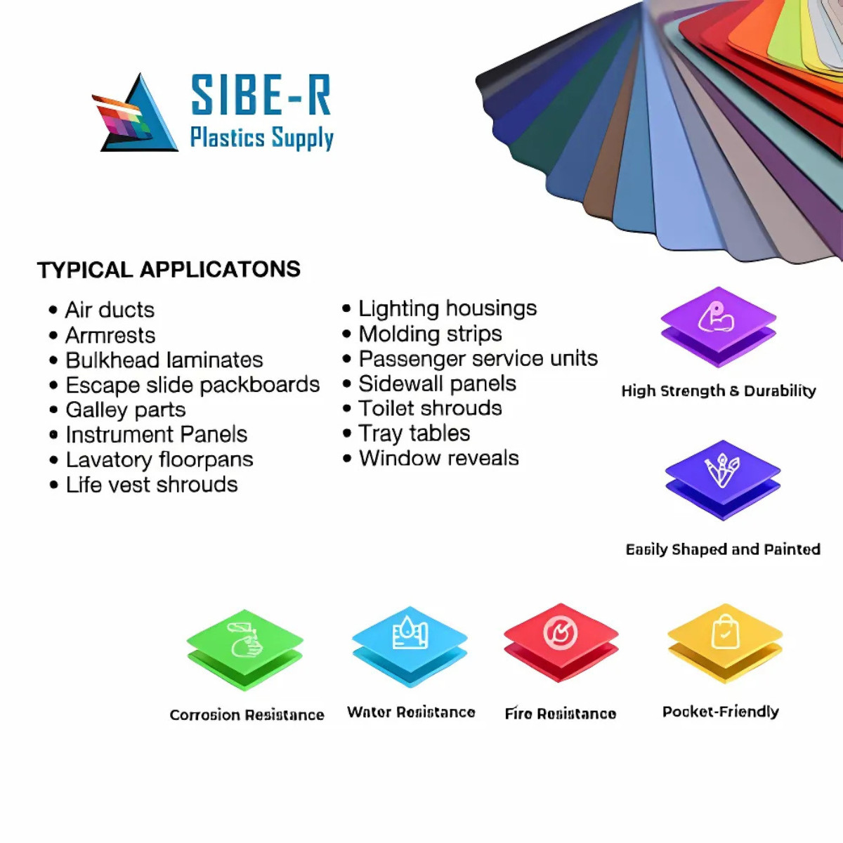 Kydex-V Plastic Sheet – Calcutta Black – Choose Your Size and Thickness
