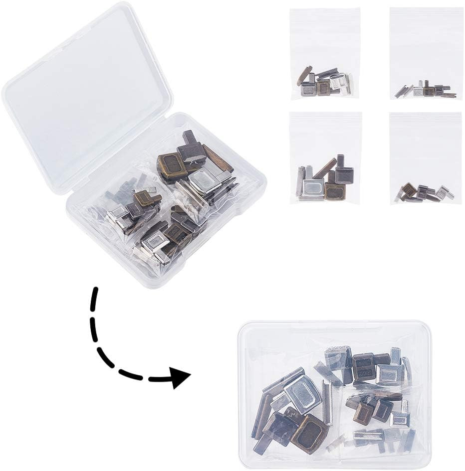 24 Pcs Metal Zipper Latch Slider Retainer 3 Color #3#5#8#10 Insertion Pin Zipper