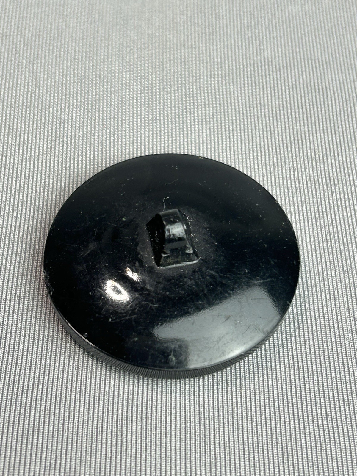 Black Textured BIG Chunky Plastic Coat Buttons Set Of 3