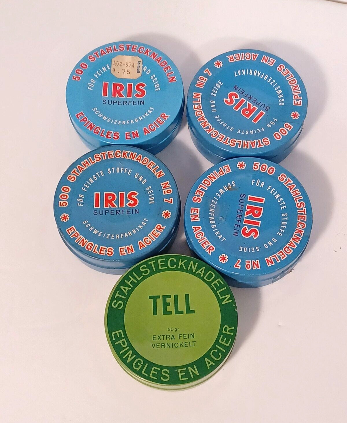 Iris 1-1/4″ & Tell 1 3/8″ Super Fine Tailoring Dressmaker Straight Pins 500/Pkg
