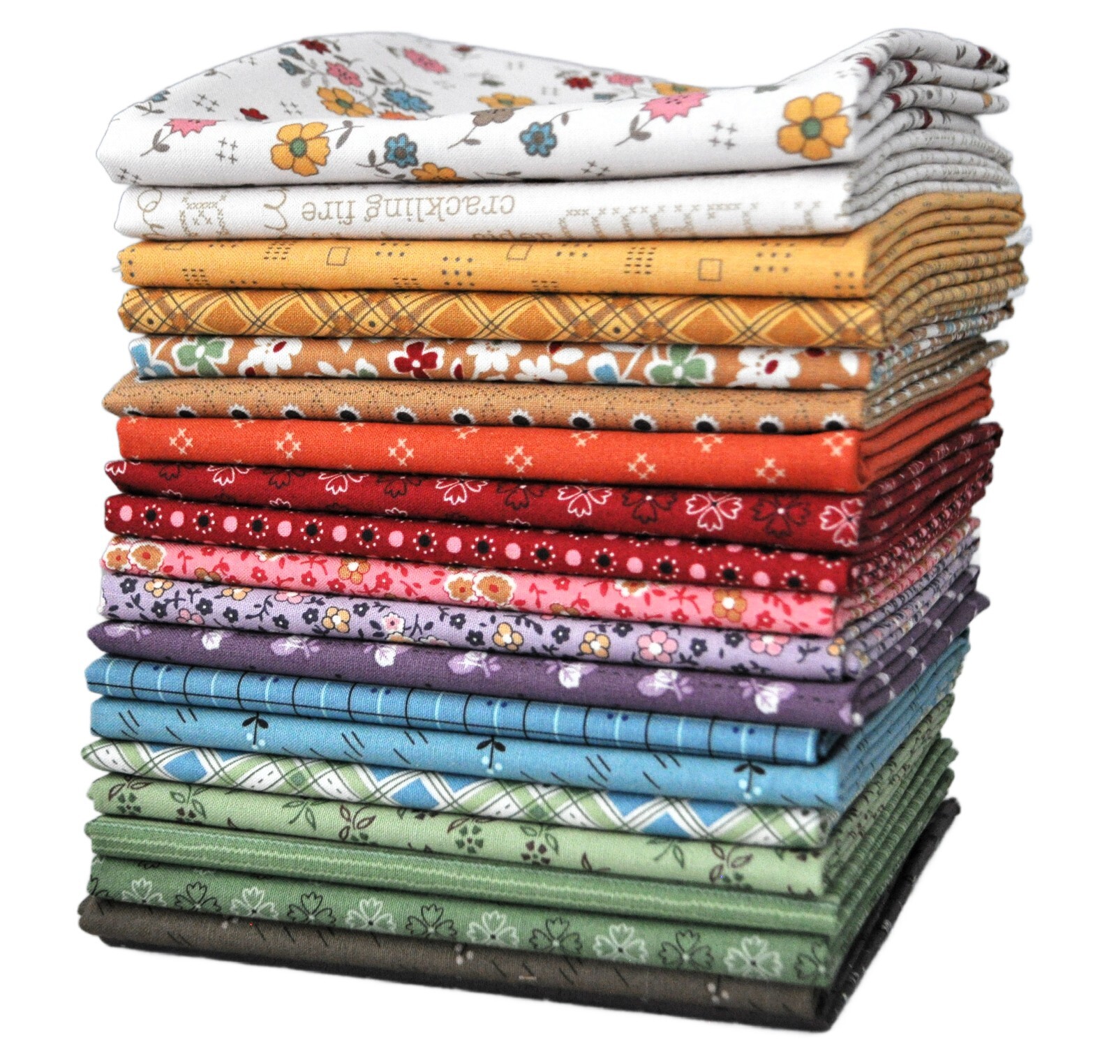 Autumn 20 Fat Quarters Bundle by Lori Holt for Riley Blake, 5 yards total
