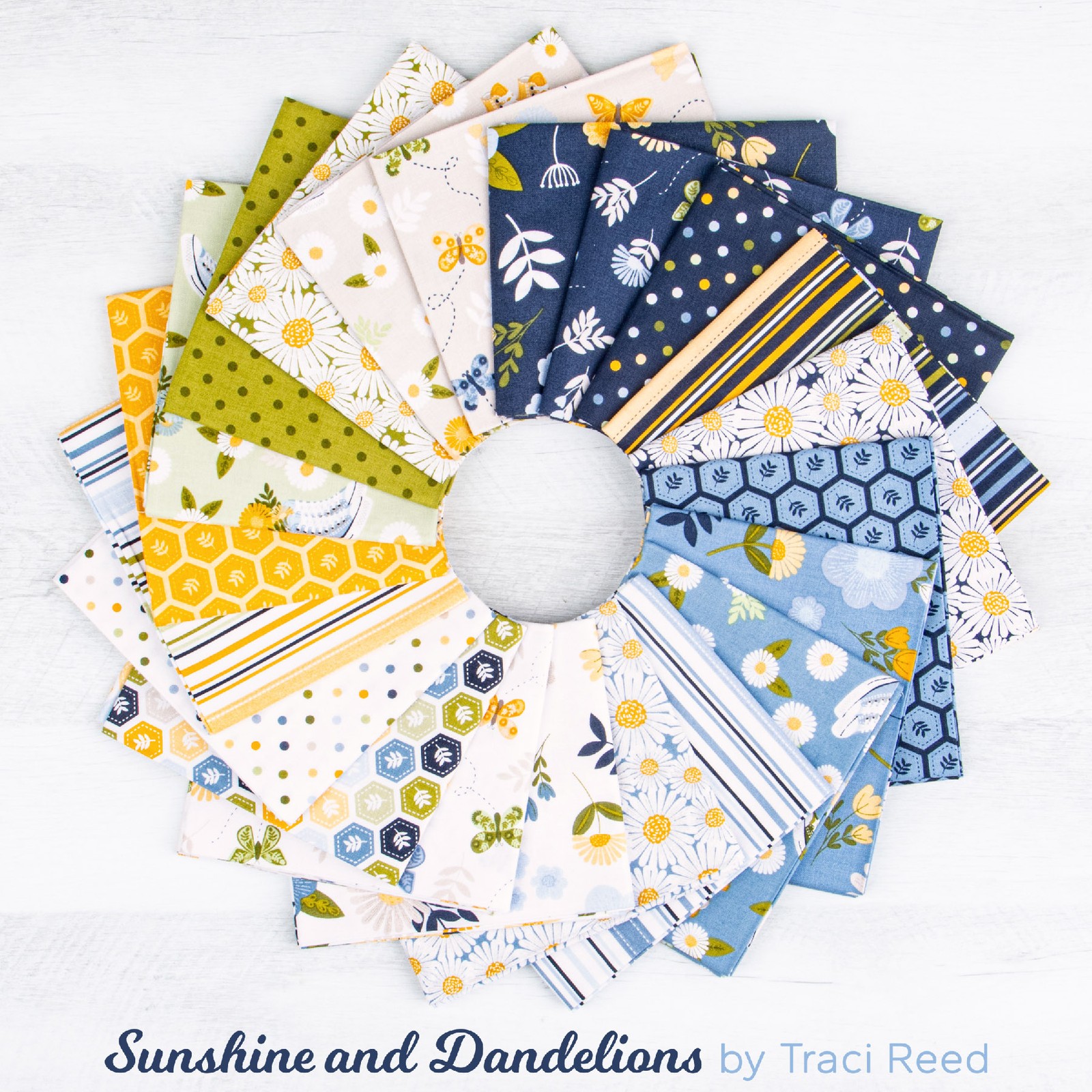 Shoes in Blue | Sunshine and Dandelions | Riley Blake