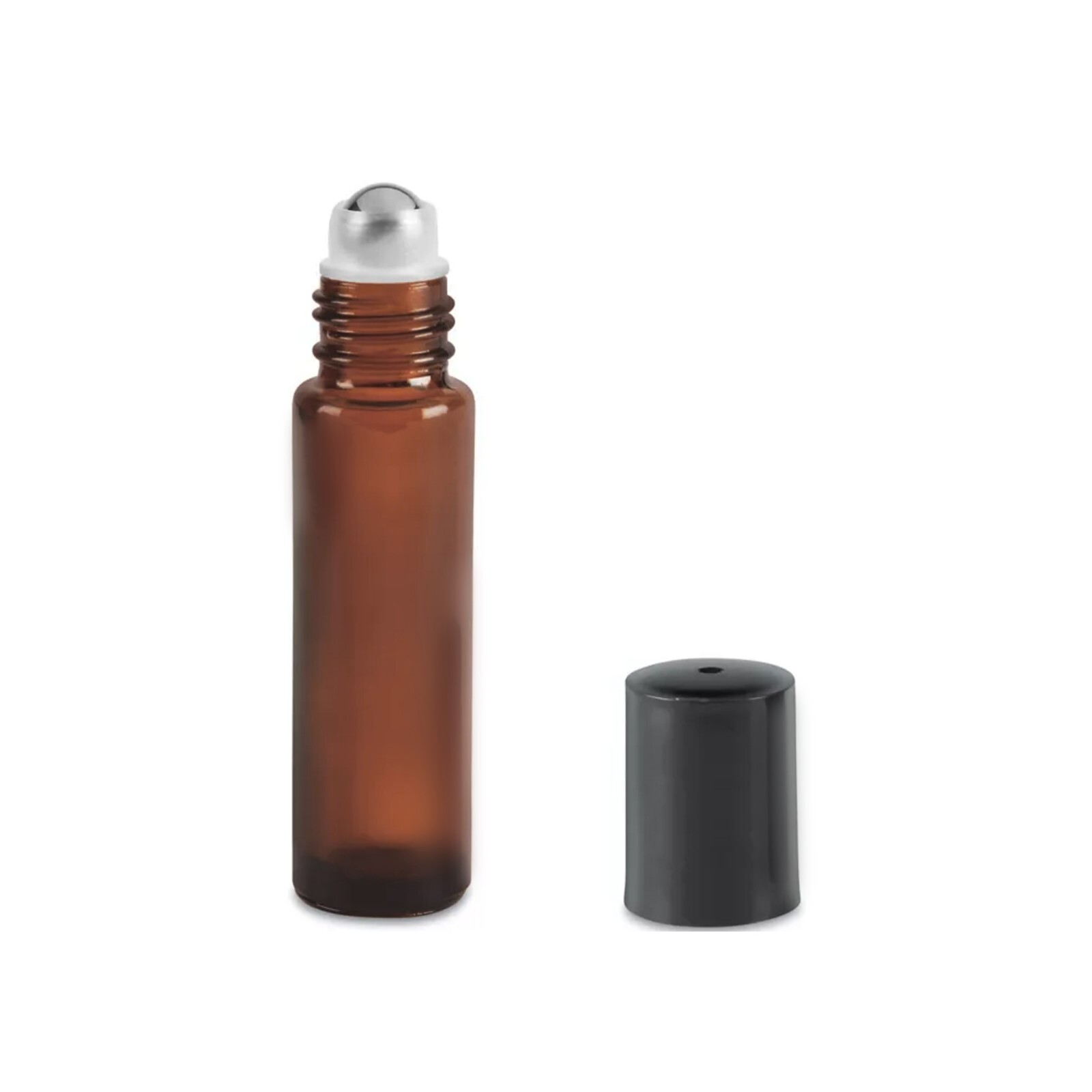 Amber Glass Essential Oil Roller Bottles Glass Roll-On Bottle 10 ml (Set of 18)