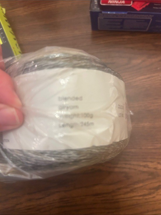 Fairyland New set of blended grey cake ball yarn skeins crafts crochet knitting