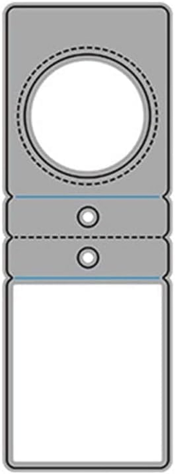 1Pc Silver Label Cutting Dies Tags Metal Die Cuts Hang Tag Embossing Stencils