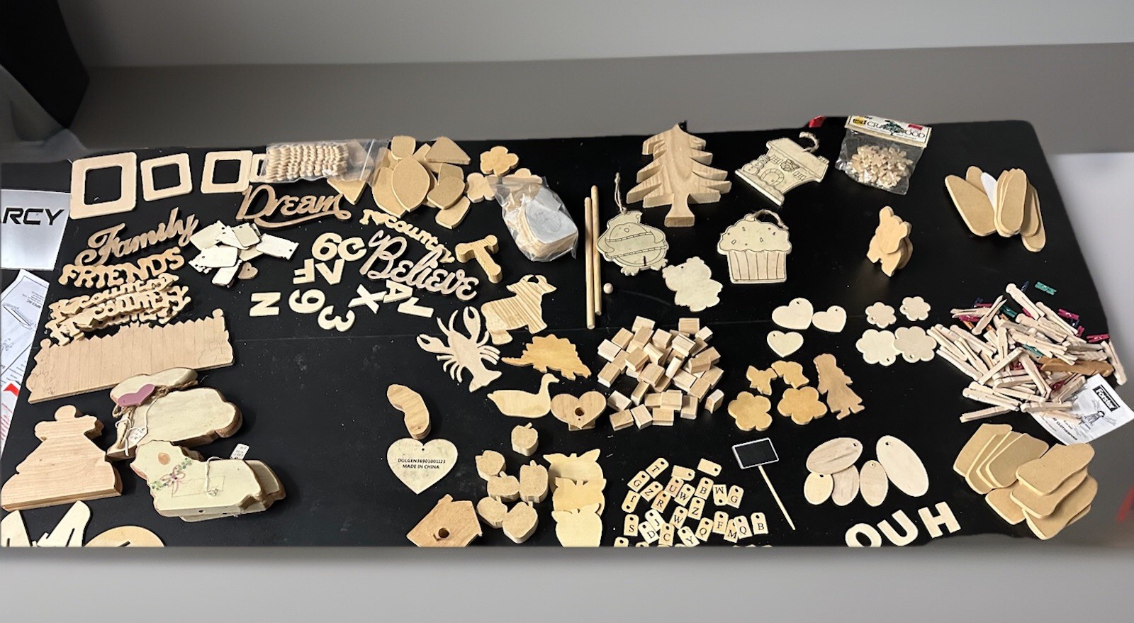 Lot Of Vintage Solid Wood Working Shapes/tags/etc All Sizes/occasions 170+ Craft