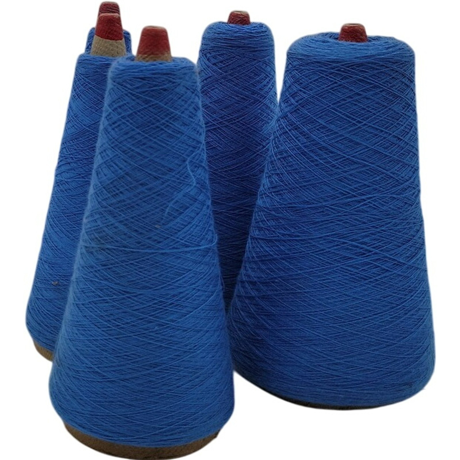 Phoenix Dye Works Royal Blue 1/27 Yarn Cone Lot of 5 Vintage