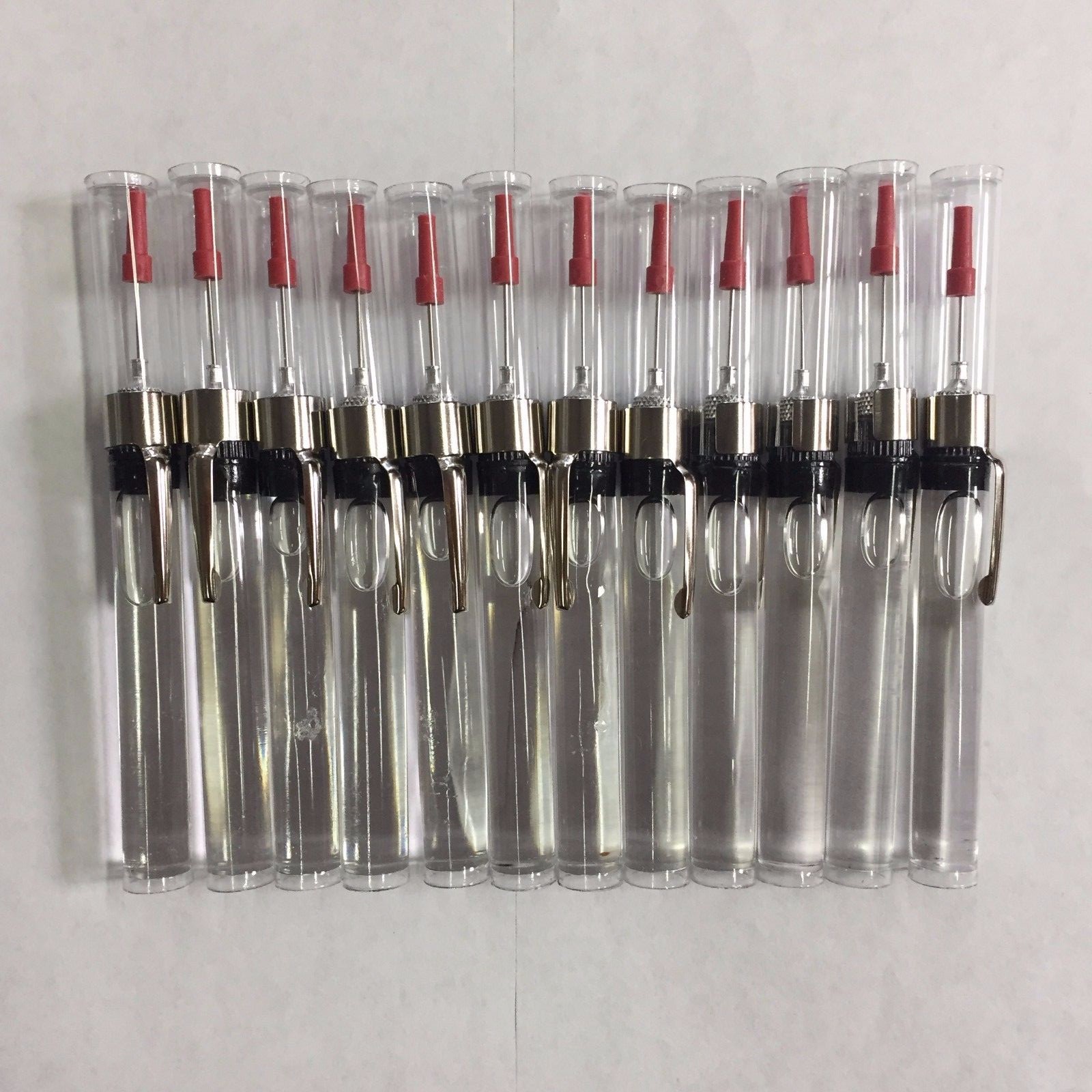 12 PCS REFILLABLE PRECISION NEEDLE POINT OILER W/OIL EW2132 FISHING SEWING TOOL